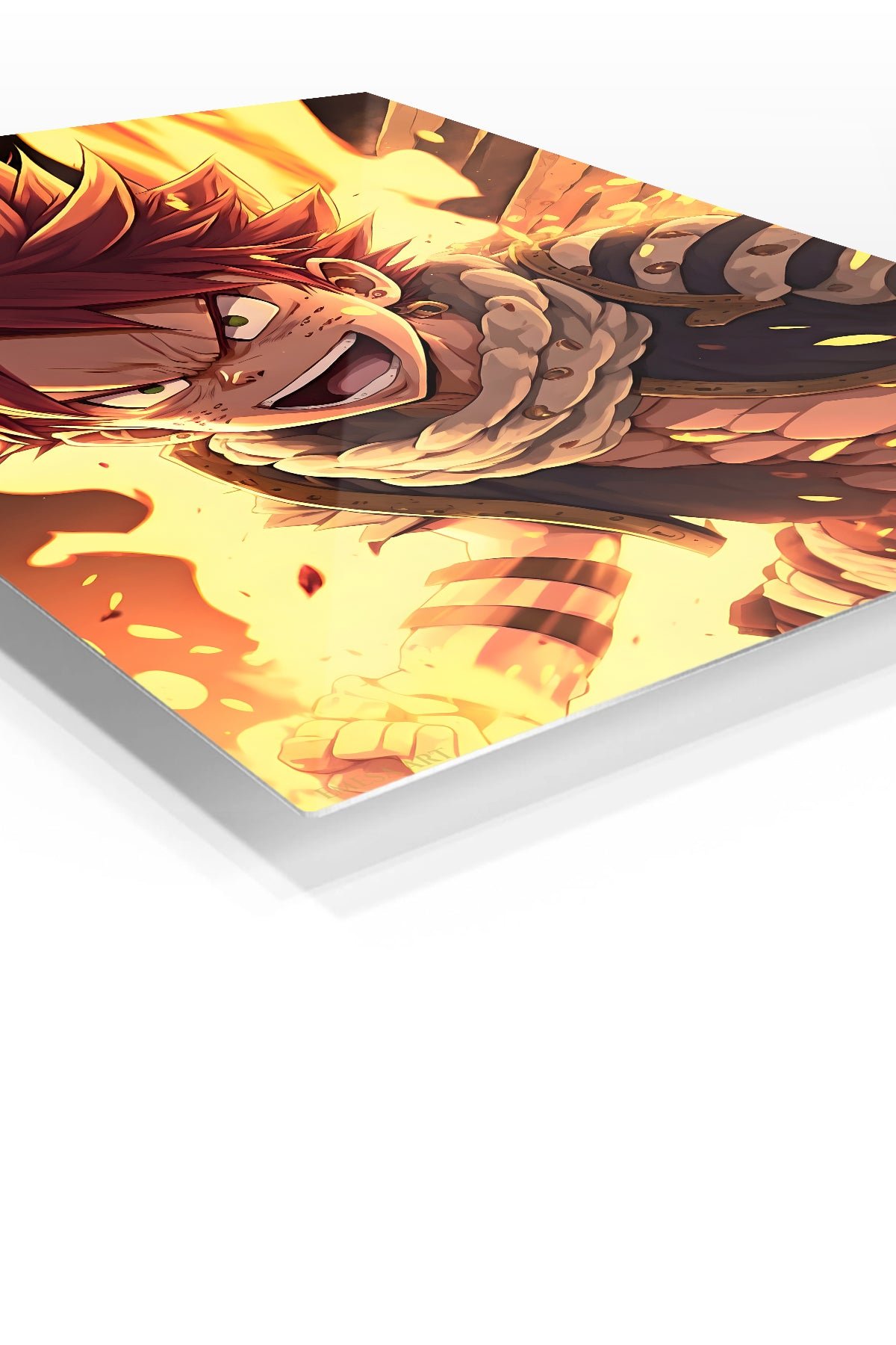 Blazing Spiky-Haired Fighter metal wall art print, view 2