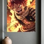 Blazing Spiky-Haired Fighter metal wall art print, view 4