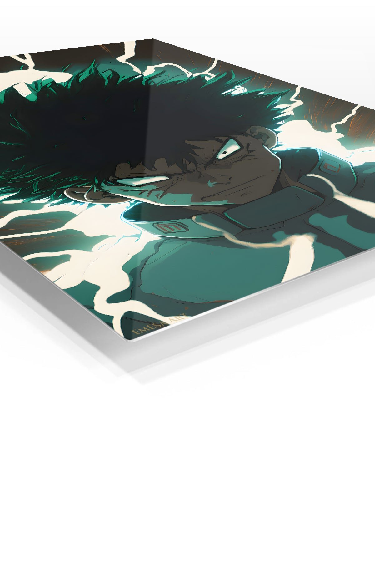 Emerald Surge Hero metal wall art print, view 2