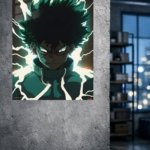 Emerald Surge Hero metal wall art print, view 4