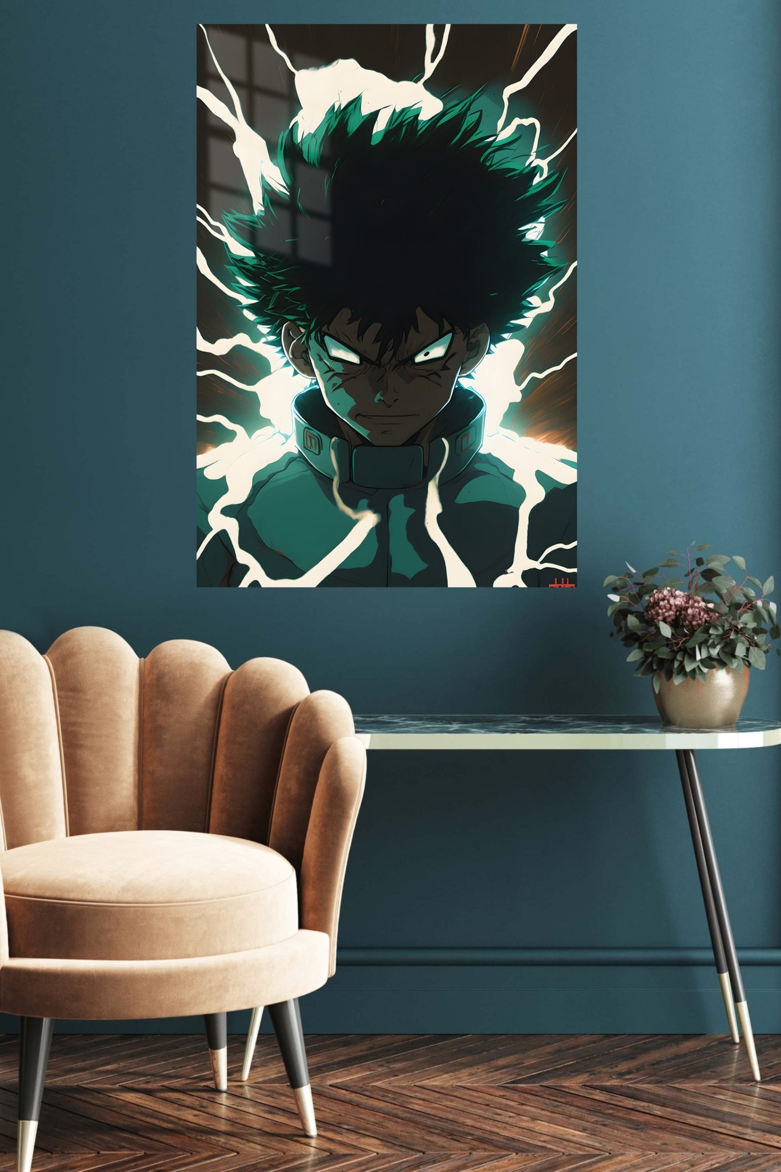 Emerald Surge Hero metal wall art print, view 5
