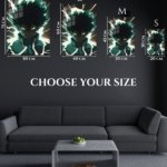 Emerald Surge Hero metal wall art print, view 6
