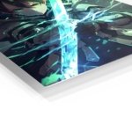Emerald Blade Warrior metal wall art print, view 2