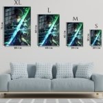 Emerald Blade Warrior metal wall art print, view 6