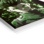 Emerald-Eyed Spiky Haired Warrior metal wall art print, view 2