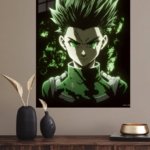 Emerald-Eyed Spiky Haired Warrior metal wall art print, view 4