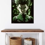 Emerald-Eyed Spiky Haired Warrior metal wall art print, view 5