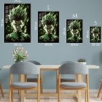 Emerald-Eyed Spiky Haired Warrior metal wall art print, view 6