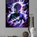 Solar Eclipse Ninja metal wall art print, view 4