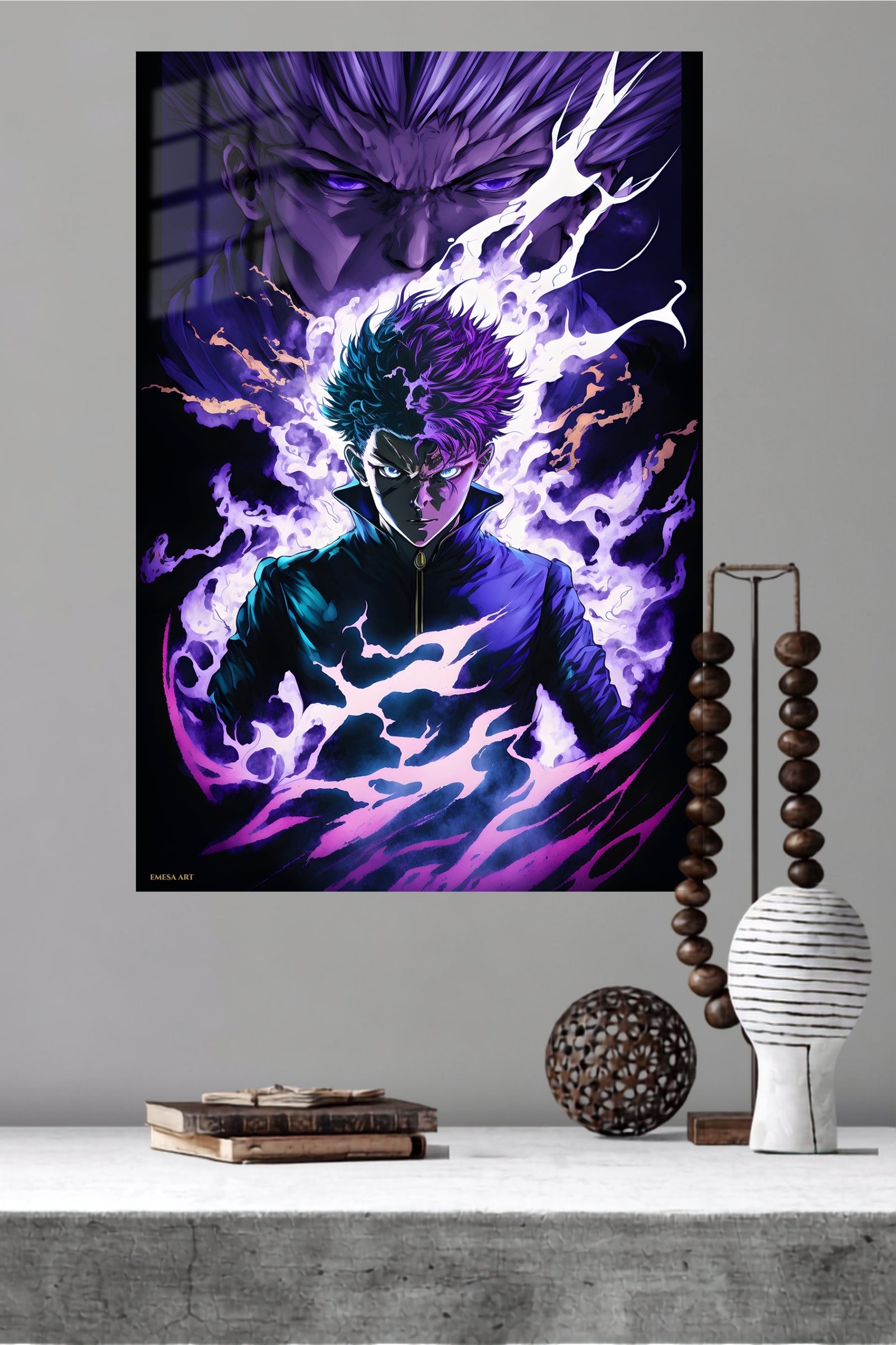 Solar Eclipse Ninja metal wall art print, view 4