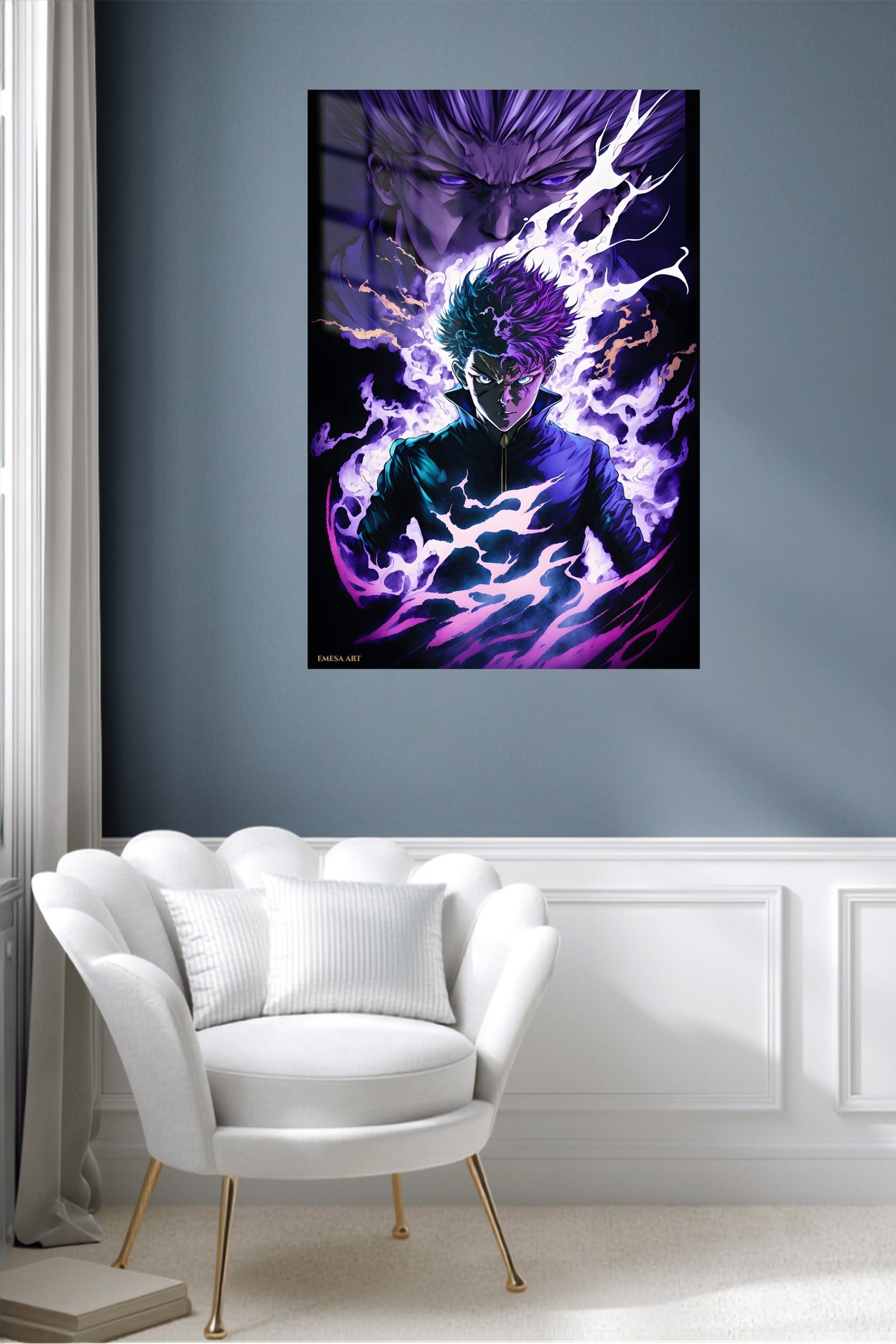 Solar Eclipse Ninja metal wall art print, view 5