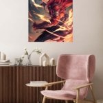 Petal Storm Heroine metal wall art print, view 5