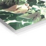 Windblown Shrine Maiden Portrait metal wall art print, view 2