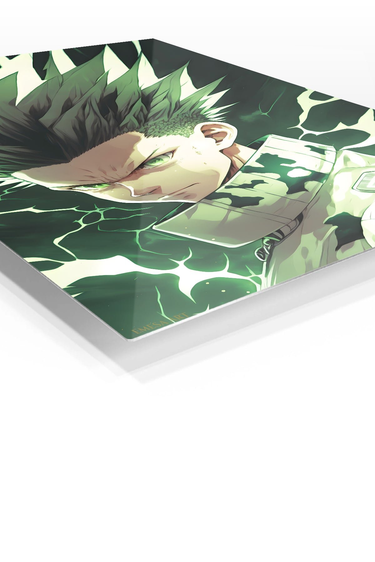 Windblown Shrine Maiden Portrait metal wall art print, view 2