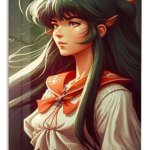 Emerald Energy Hero metal wall art print