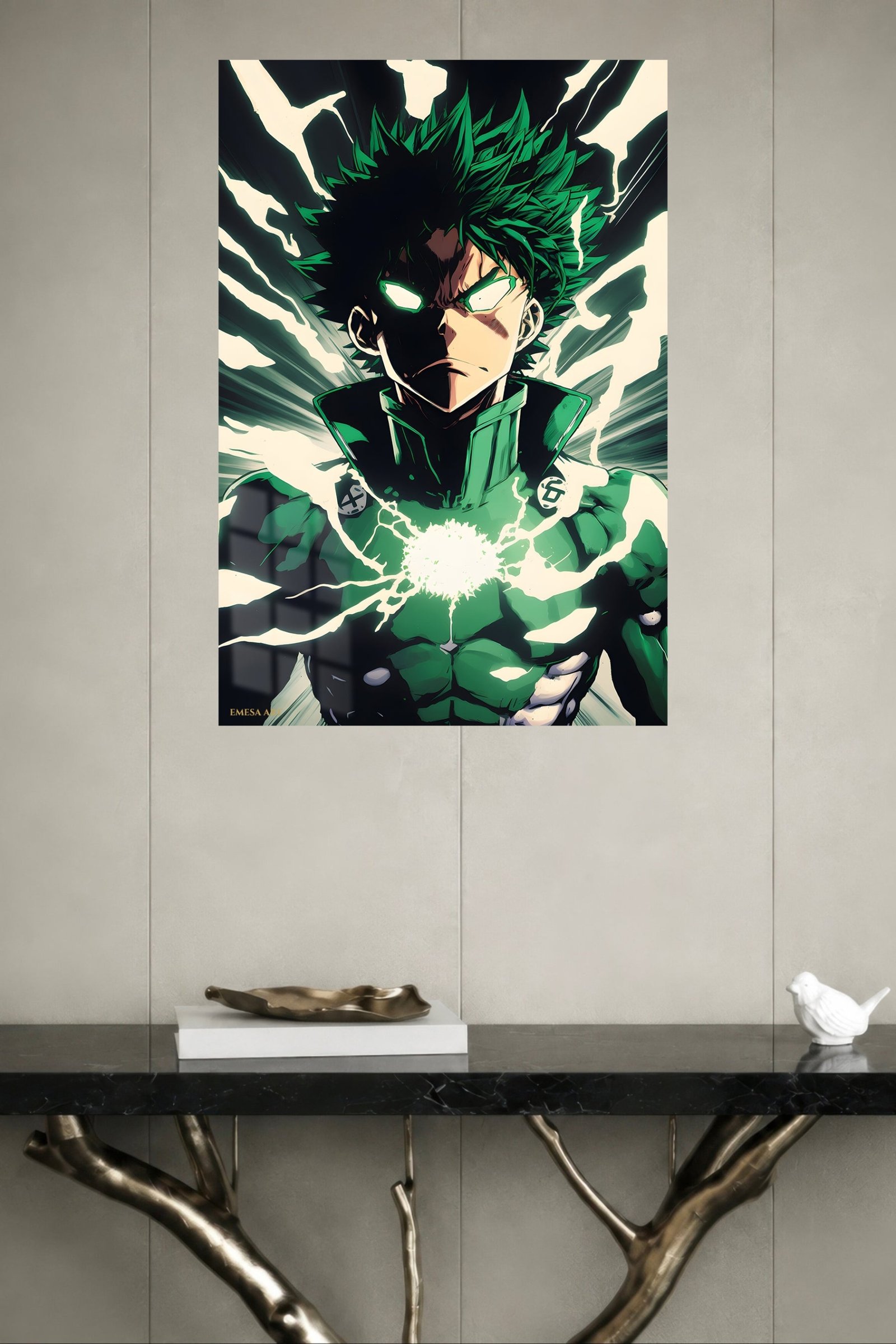Emberwing Dragon metal wall art print, view 4