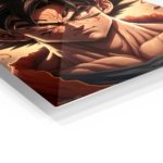 Crimson Gaze Warrior metal wall art print, view 2