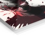 Neon Storm Warrior metal wall art print, view 2