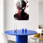 Neon Storm Warrior metal wall art print, view 5