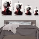 Neon Storm Warrior metal wall art print, view 6