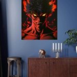 Hooded Wanderer at the Storm Gate metal wall art print, view 4