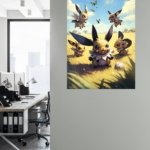 Monochrome Ink Swordsman metal wall art print, view 5
