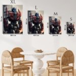 Crimson Sentinel Robot metal wall art print, view 6