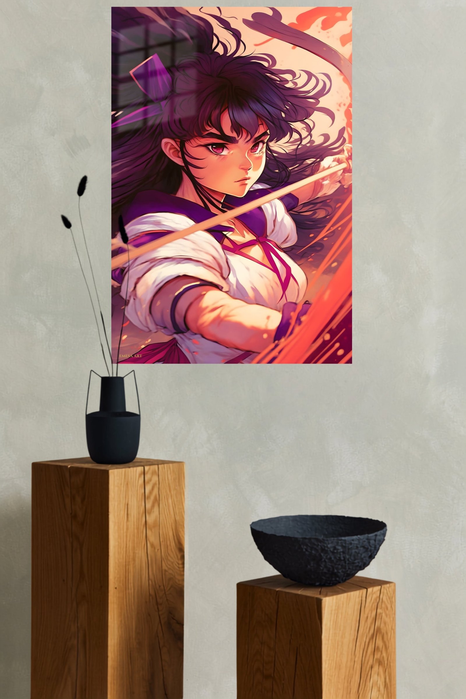 Sunset Archer metal wall art print, view 4