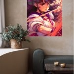 Sunset Archer metal wall art print, view 5