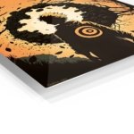 Autumn Forest Warrior Silhouette metal wall art print, view 2