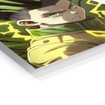 Green-Eyed Lightning Warrior metal wall art print, view 2