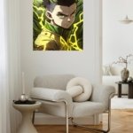 Green-Eyed Lightning Warrior metal wall art print, view 5