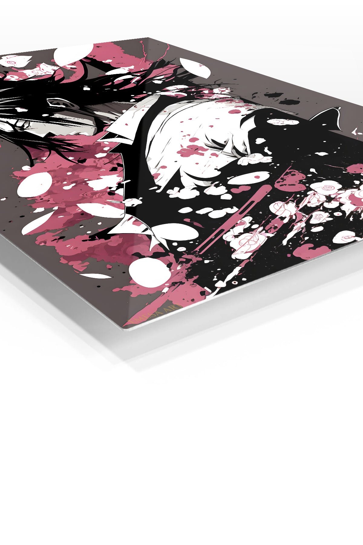 Crimson Petal Warrior metal wall art print, view 2