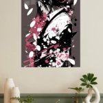 Crimson Petal Warrior metal wall art print, view 4