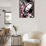 Crimson Petal Warrior metal wall art print, view 5