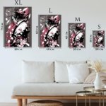 Crimson Petal Warrior metal wall art print, view 6
