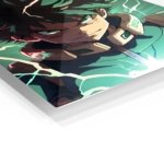 Emerald Lightning Hero metal wall art print, view 2