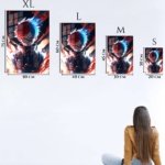 Ember and Frost Warrior metal wall art print, view 6