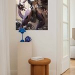 Lavender Cybernetic Guardian metal wall art print, view 5