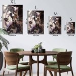 Lavender Cybernetic Guardian metal wall art print, view 6
