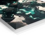 Emerald-Eyed Shadow Hero metal wall art print, view 2