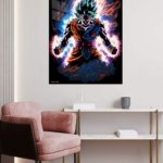 Neon Aura Warrior metal wall art print, view 5