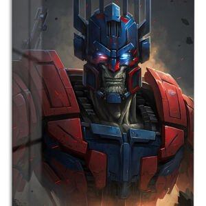 Ember Crown Mech metal wall art print