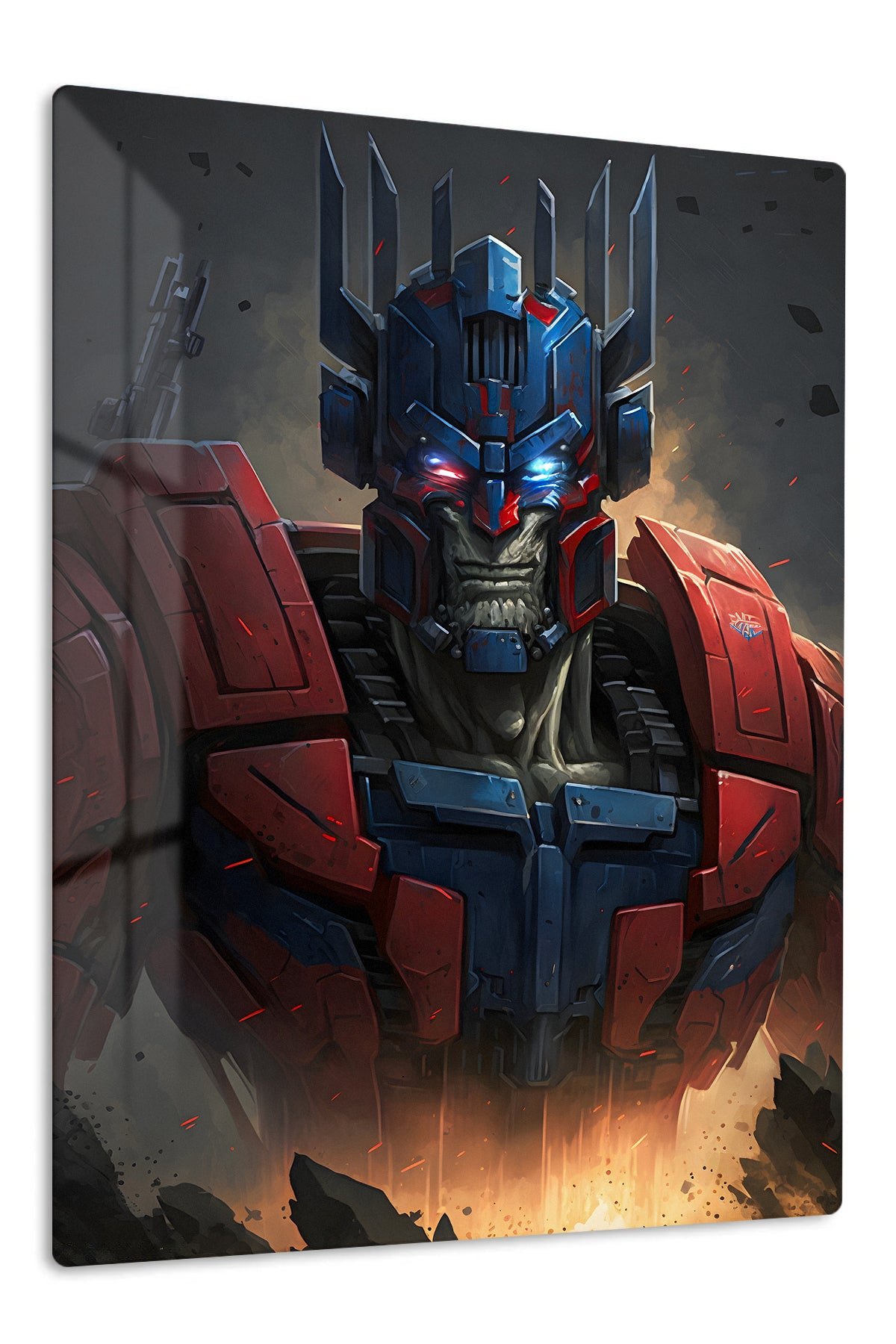 Ember Crown Mech metal wall art print
