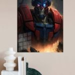 Ember Crown Mech metal wall art print, view 4