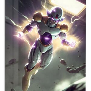 Lightning Armored Warrior metal wall art print