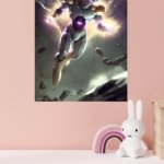 Lightning Armored Warrior metal wall art print, view 4