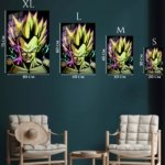 Neon Lightning Warrior metal wall art print, view 6