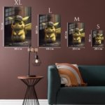 Yellow Mouse in an Emblem Cap metal wall art print, view 6