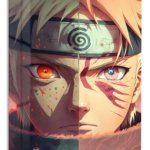 Divided Gaze Warrior metal wall art print